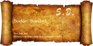 Sudár Dániel névjegykártya