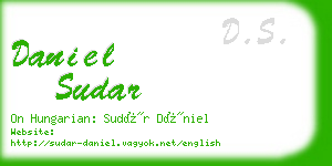 daniel sudar business card